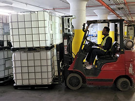 Ccdn Express Employee Driving Forklift